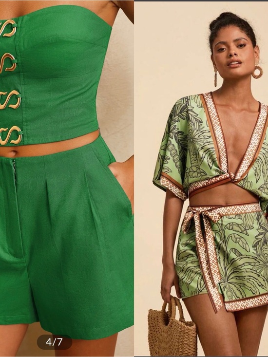 Commense Pants - Commense sz m Green High-Waist Shorts - Women Pants & Jumpsuits and SHEIN set